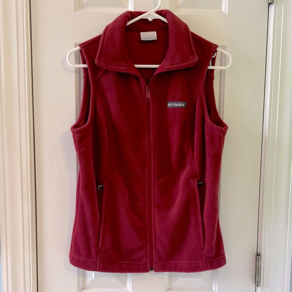 Columbia Women's Burgundy Fleece Vest
